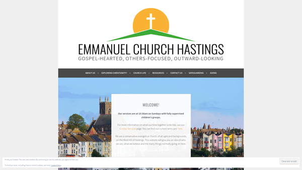 Screenshot of the The Parochial Church Council Of The Ecclesiastical Parish Of Emmanuel, Hastings website