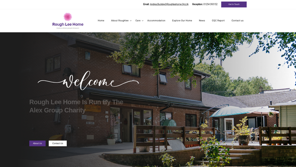 Screenshot of the The Alex Group website