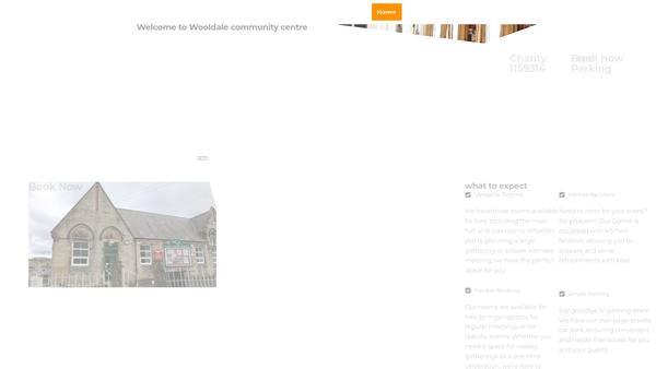 Screenshot of the Wooldale Community Association website