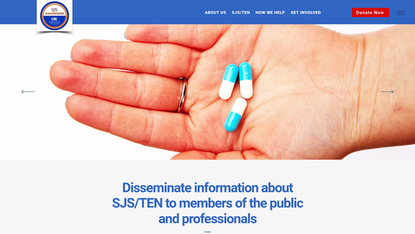 Screenshot of the Sjs Awareness UK Ltd website