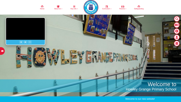 Screenshot of the Howley Grange Primary School PTA website