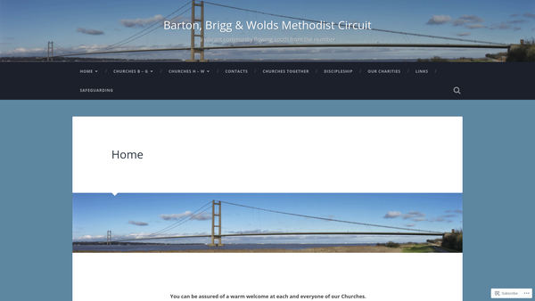 Screenshot of the Trinity Methodist Church, Barton Upon Humber website