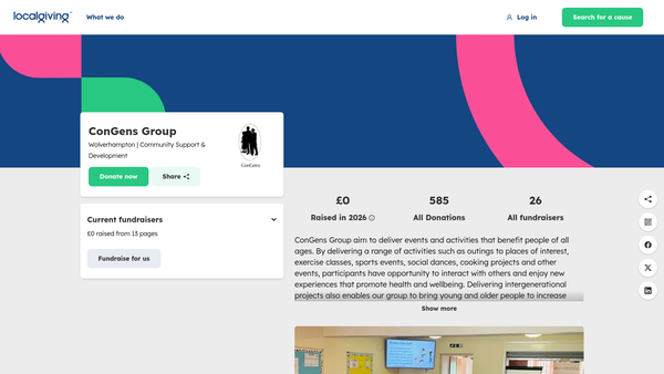 Screenshot of the Congens Group website