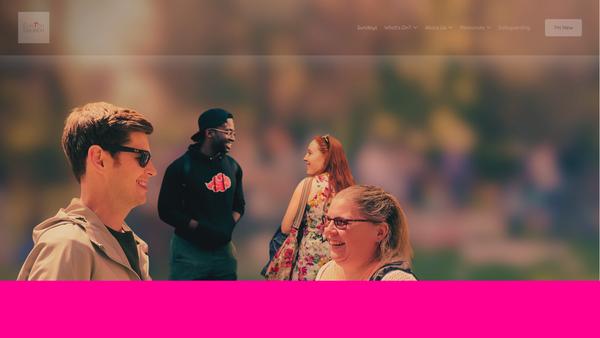Screenshot of the Euston Church website