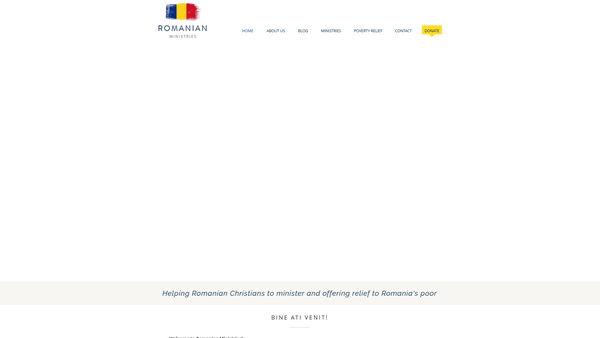 Screenshot of the Romanian Ministries website