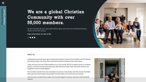 Screenshot of the Bricknell Gospel Hall Trust website