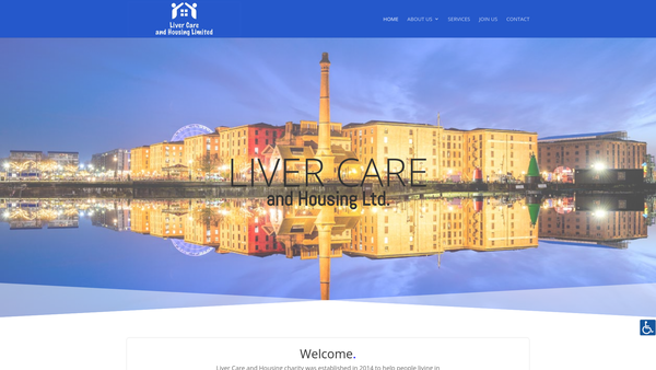 Screenshot of the Liver Care and Housing LTD website