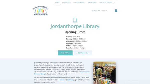 Screenshot of the South Sheffield Community Initiatives Ltd website