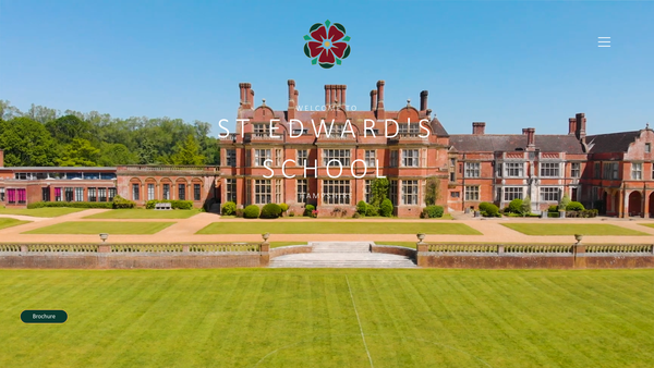 Screenshot of the St Edward's School website