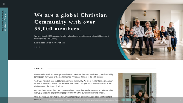 Screenshot of the Springvale Gospel Hall Trust website
