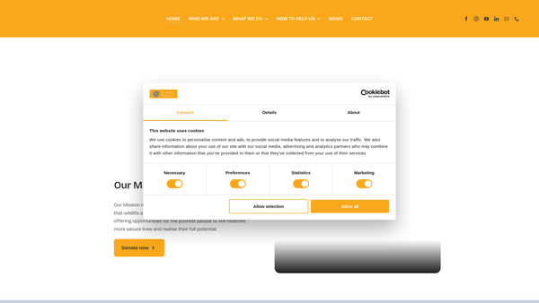 Screenshot of the Pipal Tree website