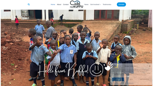 Screenshot of the Care For Kuffu website