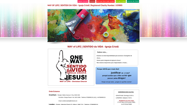 Screenshot of the Way Of Life - Sentido Da Vida website