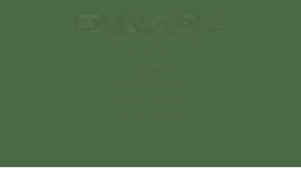 Screenshot of the The Marden House Centre website