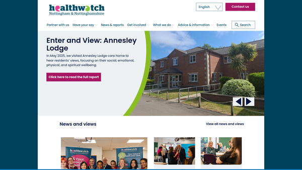 Screenshot of the Community Voices Matter Limited website