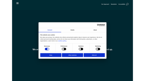 Screenshot of the Power To Change Trust website