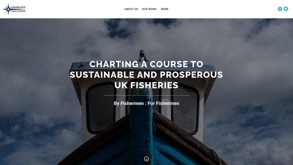 Screenshot of the Fishing Into The Future website