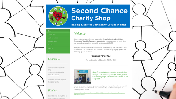Screenshot of the Shap Community Enterprise website
