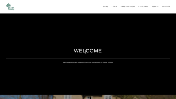 Screenshot of the Birch Housing Limited website
