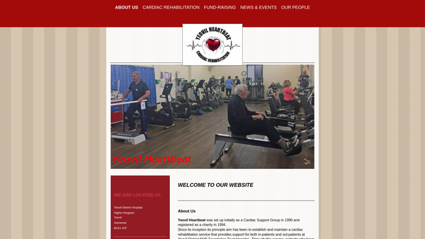 Screenshot of the Yeovil Heartbeat website