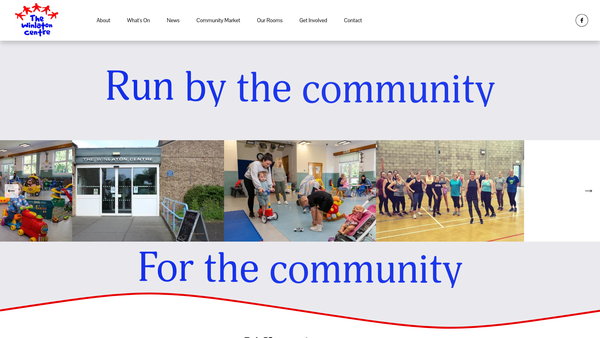 Screenshot of the The Winlaton Centre CIO website