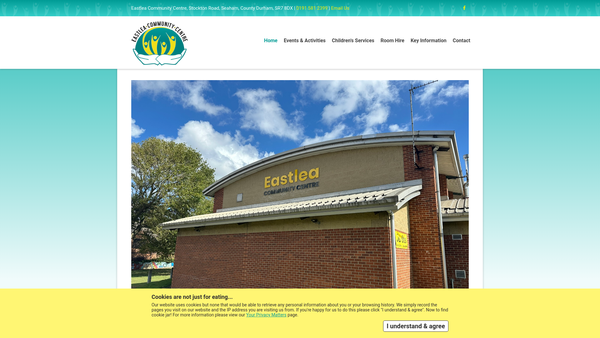 Screenshot of the Seaham Eastlea And District Community Association website
