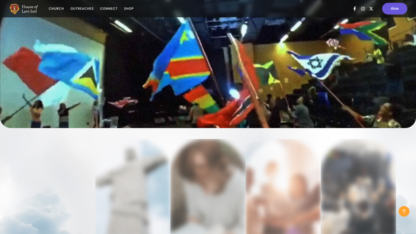 Screenshot of the The House Of Levi website