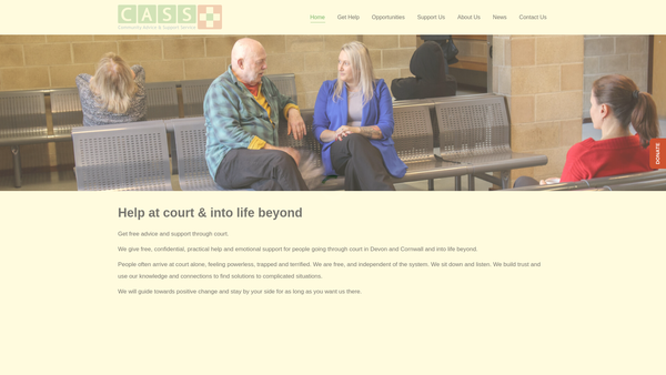 Screenshot of the Cassplus website