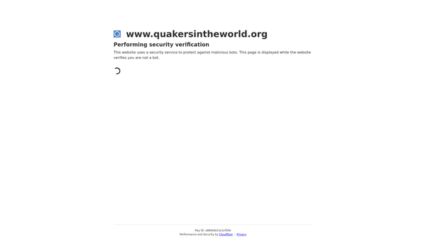 Screenshot of the Quakers In The World Trust website