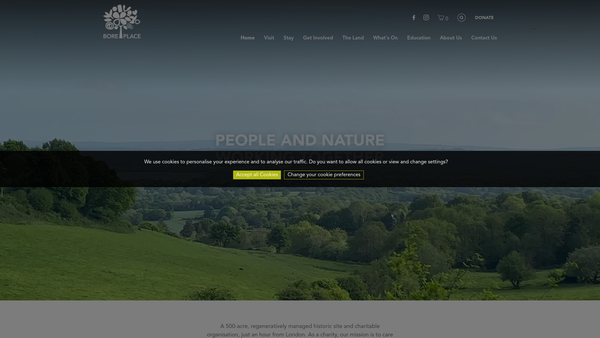 Screenshot of the Commonwork Trust website