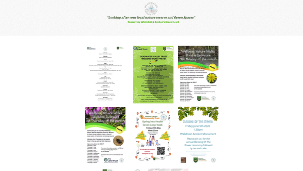 Screenshot of the Deadwater Valley Trust website