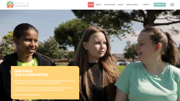 Screenshot of the Right to Succeed CIO website