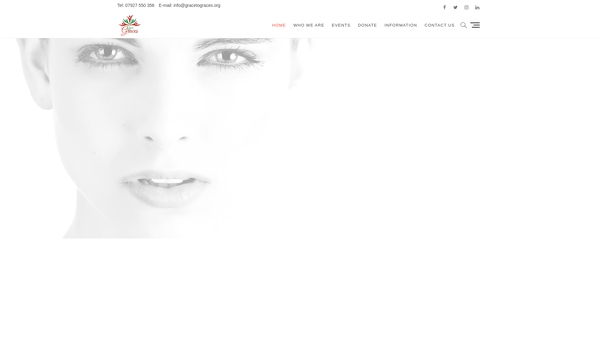 Screenshot of the Grace To Graces website