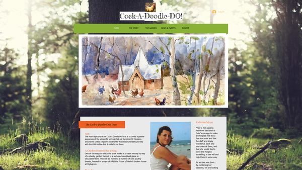 Screenshot of the Katherine's Cock A Doodle - 'Do!' Trust website