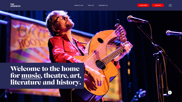 Screenshot of the The Atkinson Development Trust website