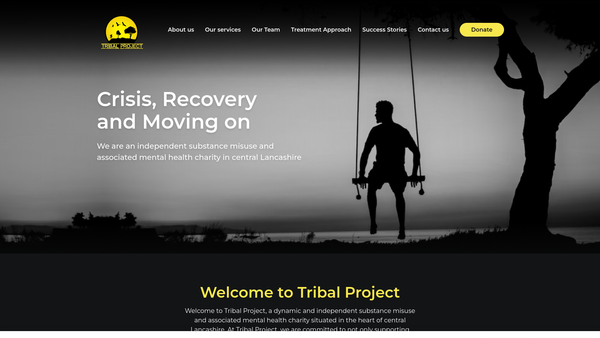 Screenshot of the Tribal Project website