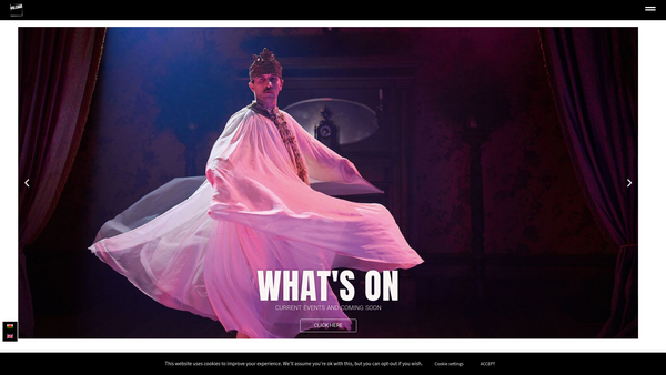 Screenshot of the Volcano Theatre Company Ltd website
