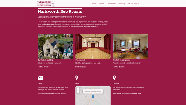 Screenshot of the The Nailsworth Youth And Community Enterprise website