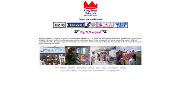 Screenshot of the Kingstrust Network website