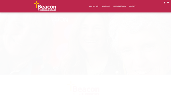Screenshot of the Beacon Church Bridport website