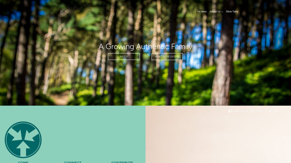 Screenshot of the The Village Church Formby website