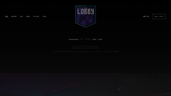Screenshot of the Cafe Unity 2014 website