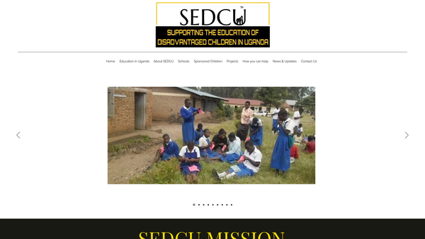 Screenshot of the Sedcu website
