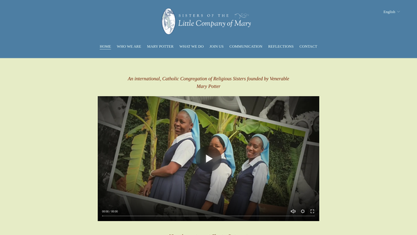 Screenshot of the Little Company Of Mary Congregation CIO website