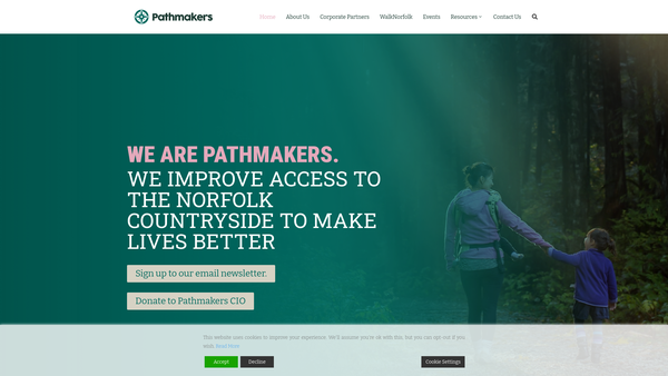 Screenshot of the Pathmakers (CIO) website
