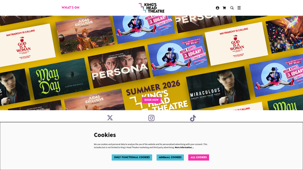 Screenshot of the Kh Theatre Limited website