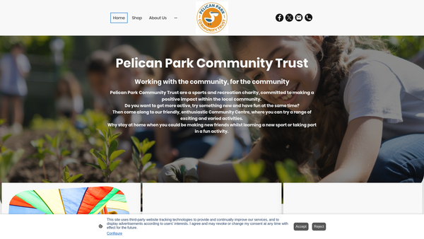 Screenshot of the Friends Of Pelican Park website