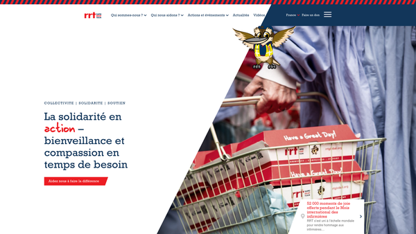 Screenshot of the Rapid Relief Team website