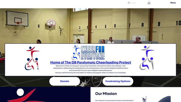 Screenshot of the Paracheer International C.I.O website