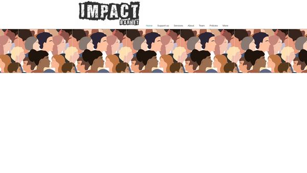 Screenshot of the Impact Barnet website